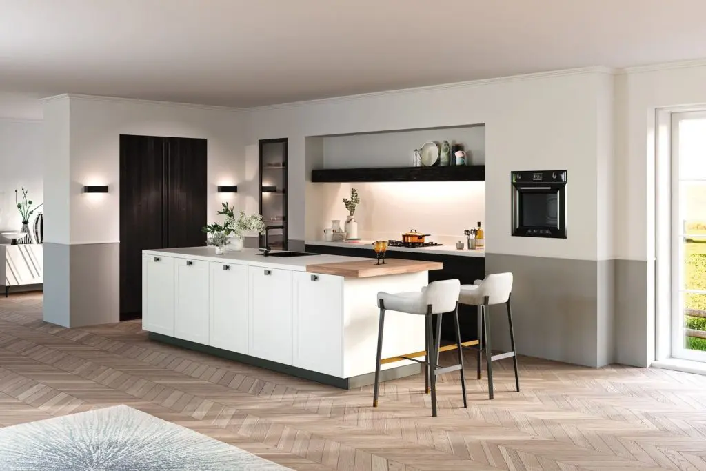 rotpunkt white shaker kitchen design